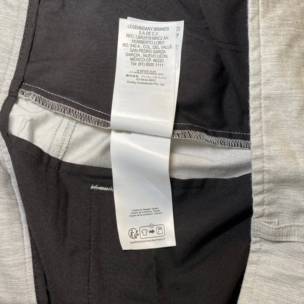 Hurley Dri-FIT Hybrid‎ Shorts Gray Heather Men's Size 40 Stretch Chino